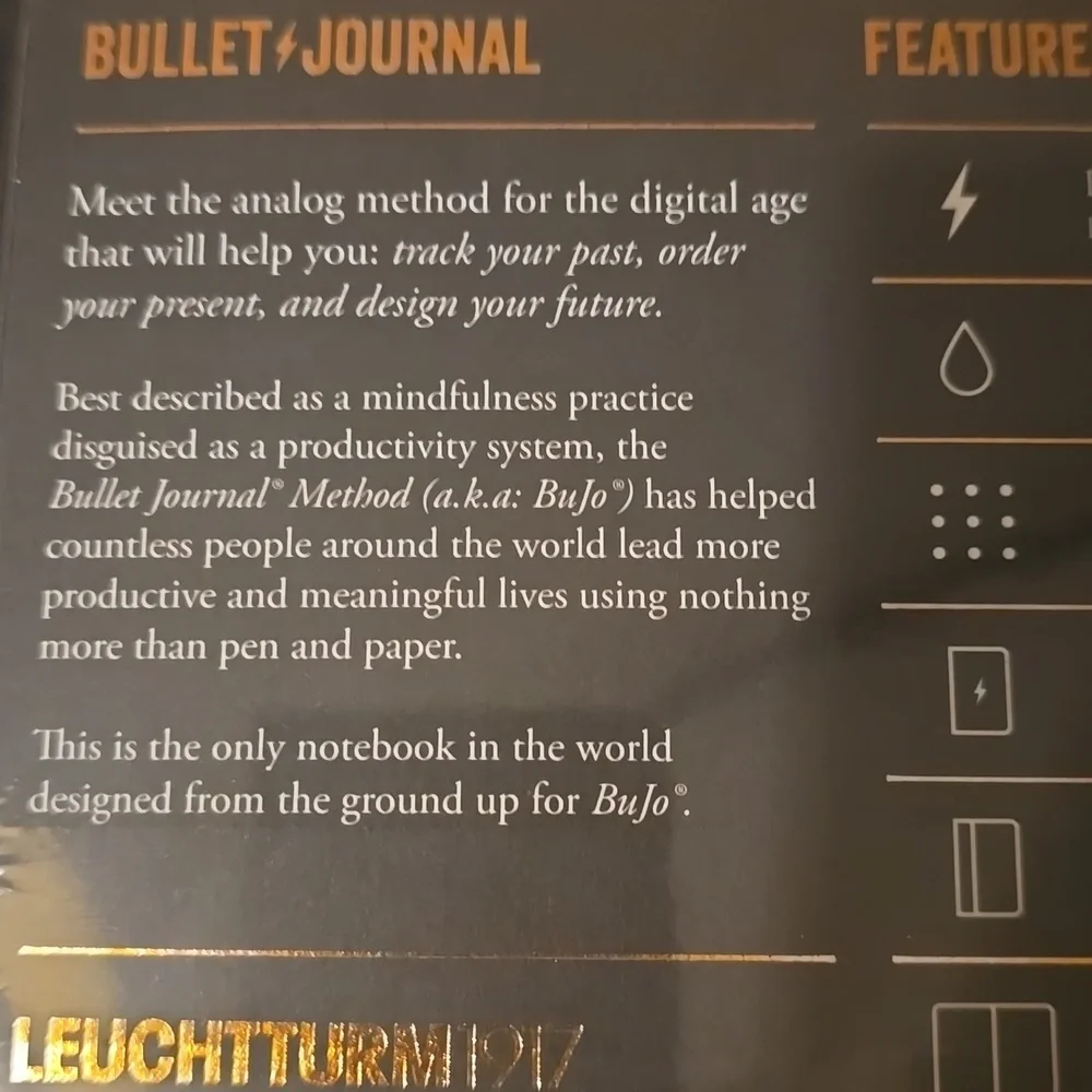 ❤️BUY 5 GET 3 FREE Bullet Journal Edition 2, Black, Retail $31.50US
